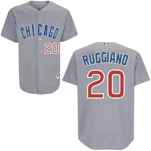 Justin Ruggiano #20 MLB Jersey-Chicago Cubs Men's Authentic Road Gray Baseball Jersey